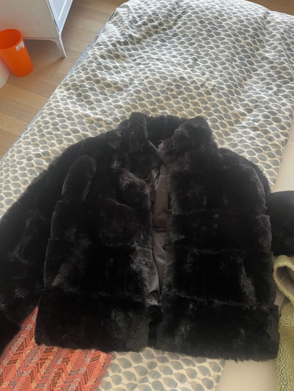 Medium Aqua Faux Fur Jacket